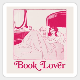 Book Lover - Aesthetic Retro Design Sticker